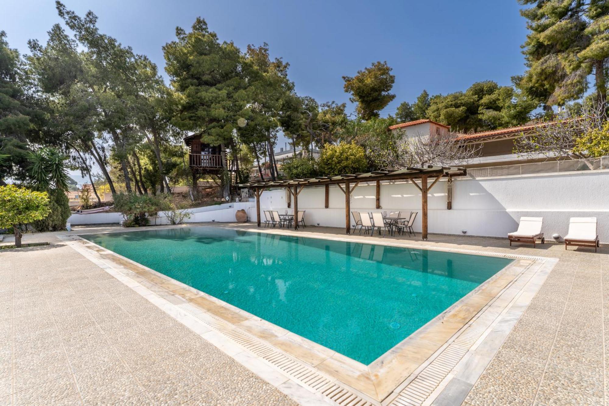 The House Of Gratitude - Poolside Retreat Villa Loutra Oraias Elenis Exterior photo